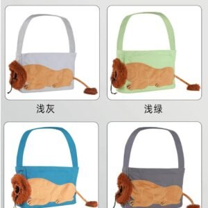 Transportín pequeño para mascotas con forro