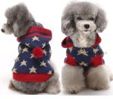 Sparkling Star Hooded Dog Sweater