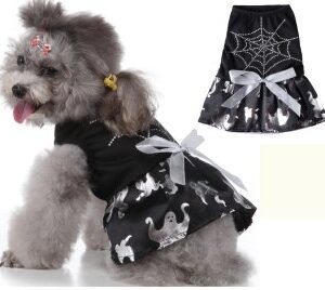 Spider Web Ghost Dog Dress MQ