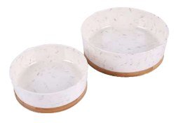 Straw Bamboo Rim Round Bowl 13.8×5 cm