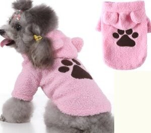 Teddy Bear Paw Embroidered Dog Sweater