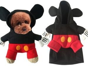 ropa para perros Thickened Hoodie Gris