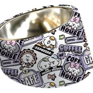 Tilted Round Pet Bowl 16×10.6 cm