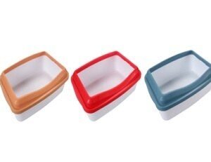 Translucent Square Cat Litter Box Without Scoop
