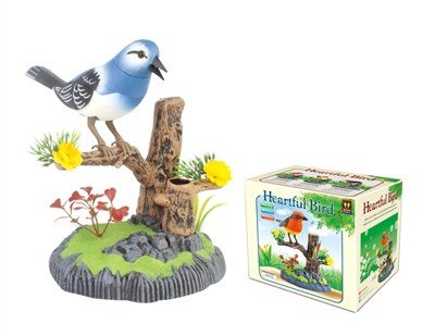 Pájaro de control por voz azul