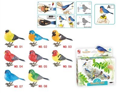 Pájaro de control por voz con sensor de luz