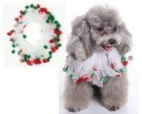 White Christmas Dog Collar S MQ