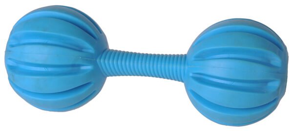 Ribbed Ring Barbell Dog Toy, 14.5 cm