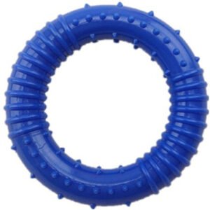 Solid Ribbed Ring Dog Toy, 8 cm
