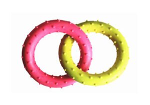 Two-Tone Ring Dog Toy, 13 cm