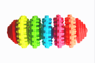 Five-Blade Gear Dog Toy, 10 cm
