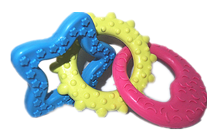 Sun Moon Star Triple Link Dog Toy, 18 cm