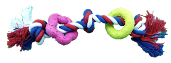 Small Star Rope II Dog Toy, 20 cm
