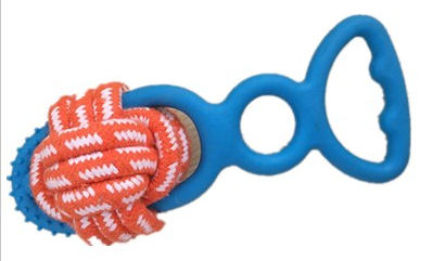 Cotton Rope Tug Ring Dog Toy, 20 cm
