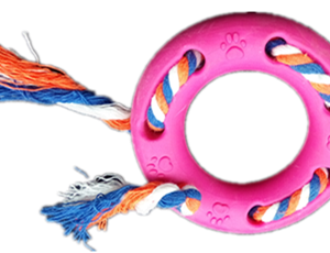 Small Rope Circle Dog Toy, 16.5 cm