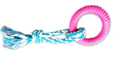 Large Circle Rope B Dog Toy, 23 cm