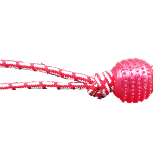 Loop Handle Spiky Ball Rope Dog Toy, 33 cm