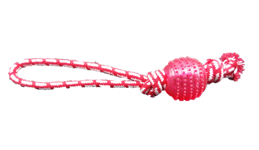 Loop Handle Spiky Ball Rope Dog Toy, 33 cm