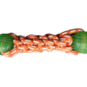 Double Spiky Ball Rope Dog Toy, 25 cm