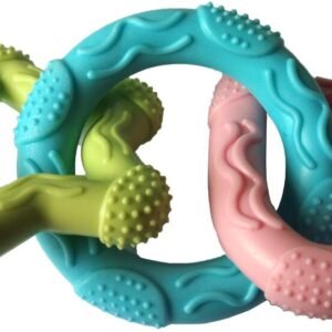 Triple Link Ring Toy for Dogs, 14 cm