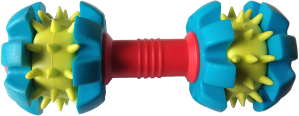 Spiky Barbell Chew Toy for Dogs, 15.5 cm
