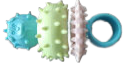 Pacifier Ring Dog Toy, 9.5 cm