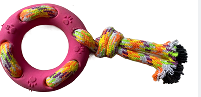 Ring Rope Tassel Toy for Dogs, 20 cm