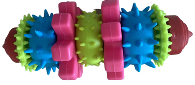 Spiky Oval Chew Toy for Dogs, 16.5 cm