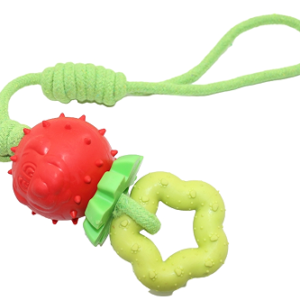 Rope Ball Tug with Chew Ring Dog Toy, 48 cm