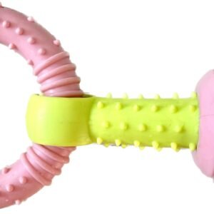 Ring and Ball Tug Toy for Dogs, 17 cm