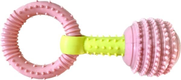 Ring and Ball Tug Toy for Dogs, 17 cm